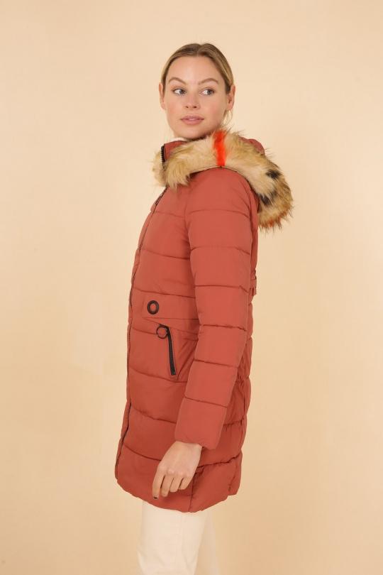 Doudounes Femme Rouge brique MACMAX B912 Efashion Paris