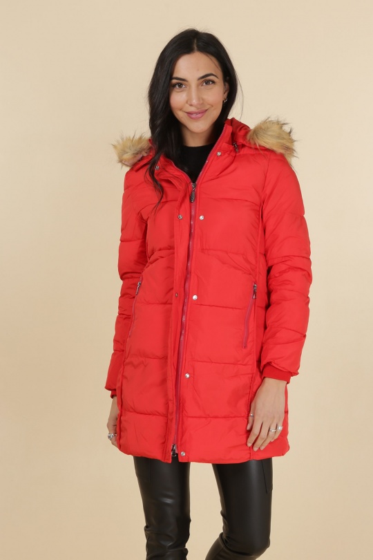Doudounes Femme Rouge MACMAX C2667 Efashion Paris