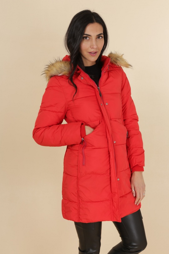 Doudounes Femme Rouge MACMAX C2667 Efashion Paris