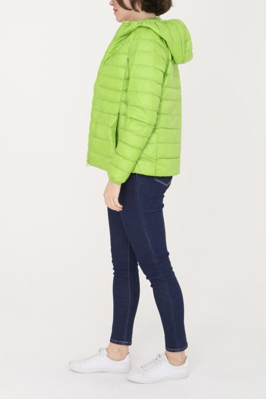 Doudounes Femme Vert fluo MACMAX 15008 Efashion Paris