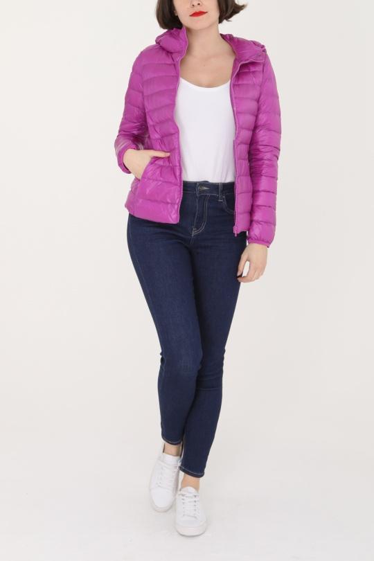 Doudounes Femme Fuschia MACMAX 15008 Efashion Paris