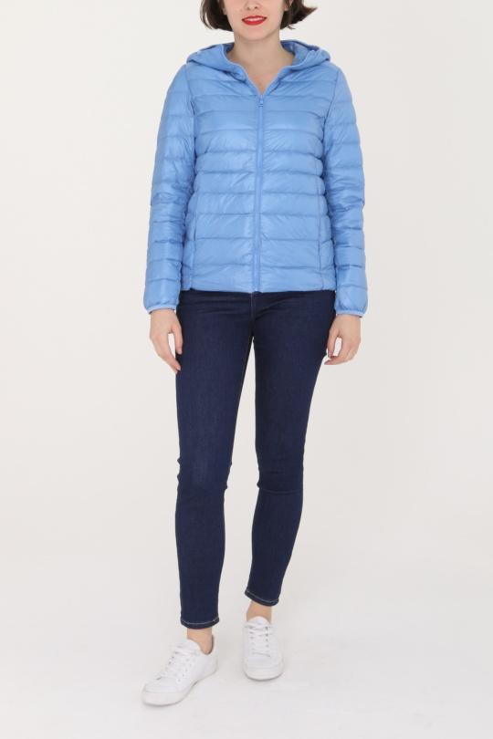 Doudounes Femme Bleu ciel MACMAX 15008 Efashion Paris