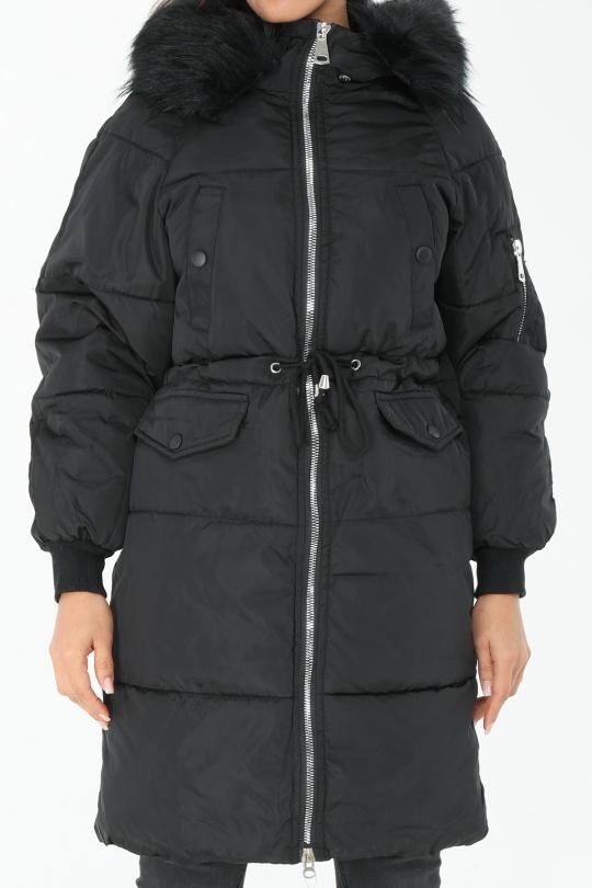 Doudounes Femme Noir MACMAX B005 Efashion Paris