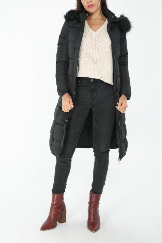 Doudounes Femme Noir MACMAX B007 Efashion Paris