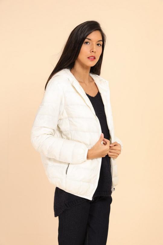 Doudounes Femme Blanc MACMAX B-115008 Efashion Paris
