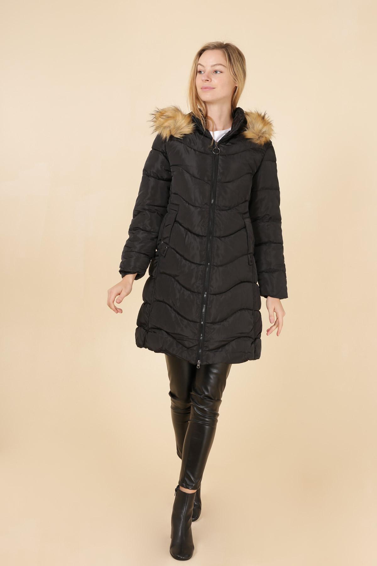 Doudounes Femme Noir MACMAX A2155 #c Efashion Paris