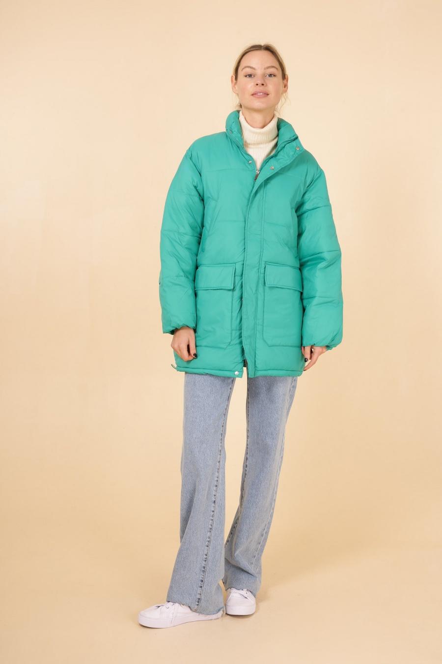 Doudounes Femme Vert MACMAX A821 #c Efashion Paris