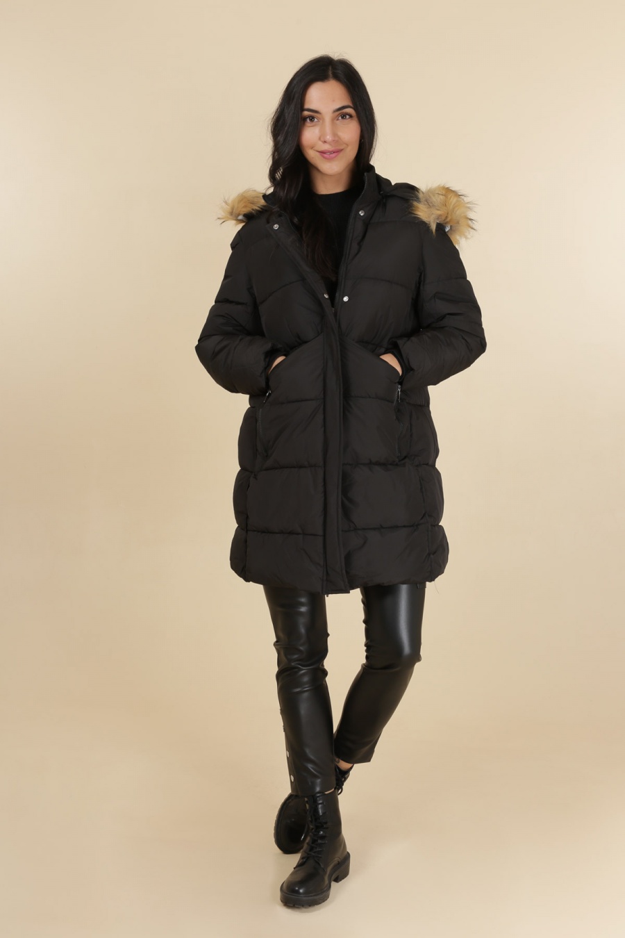 Doudounes Femme Noir MACMAX C2667 #c Efashion Paris