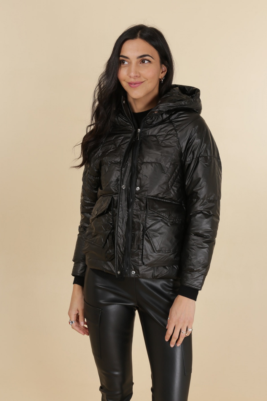 Doudounes Femme Noir MACMAX C6635 #c Efashion Paris