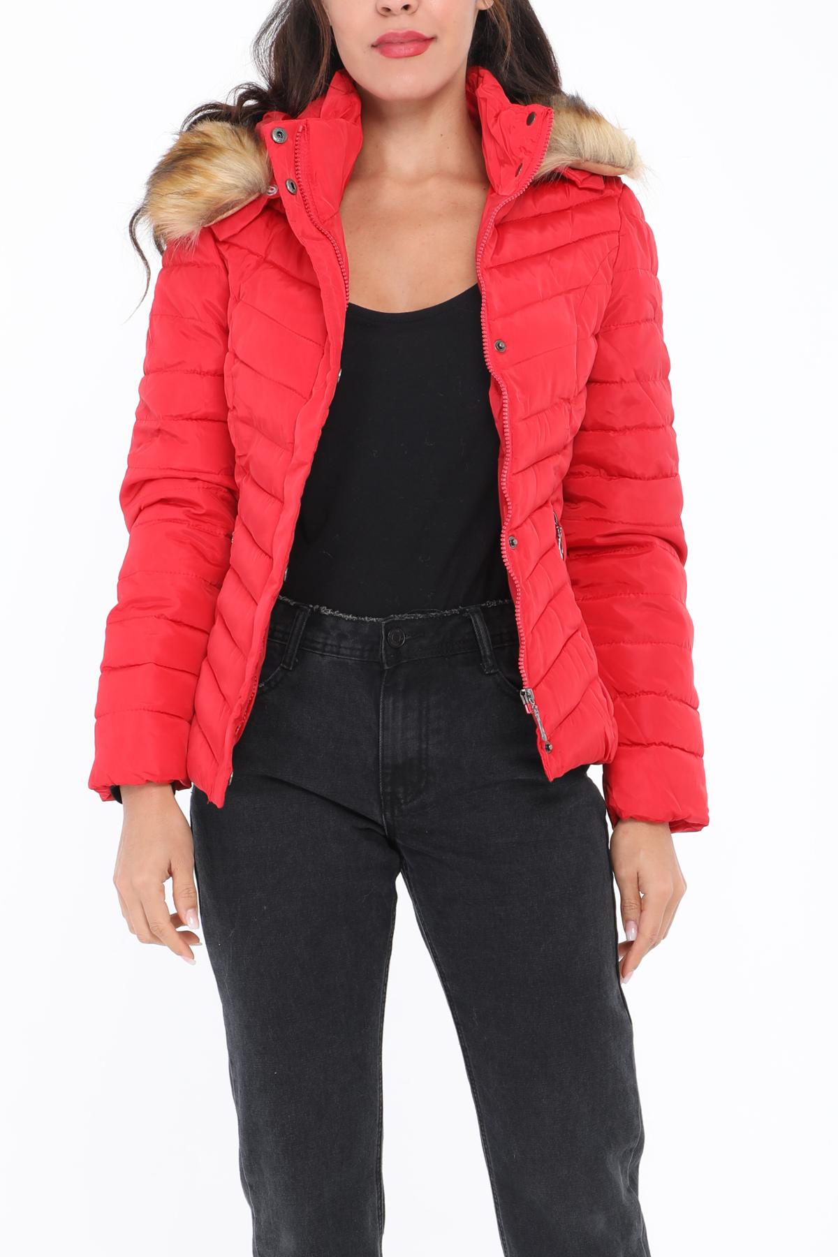 Doudounes Femme Rouge MACMAX A001 #c Efashion Paris