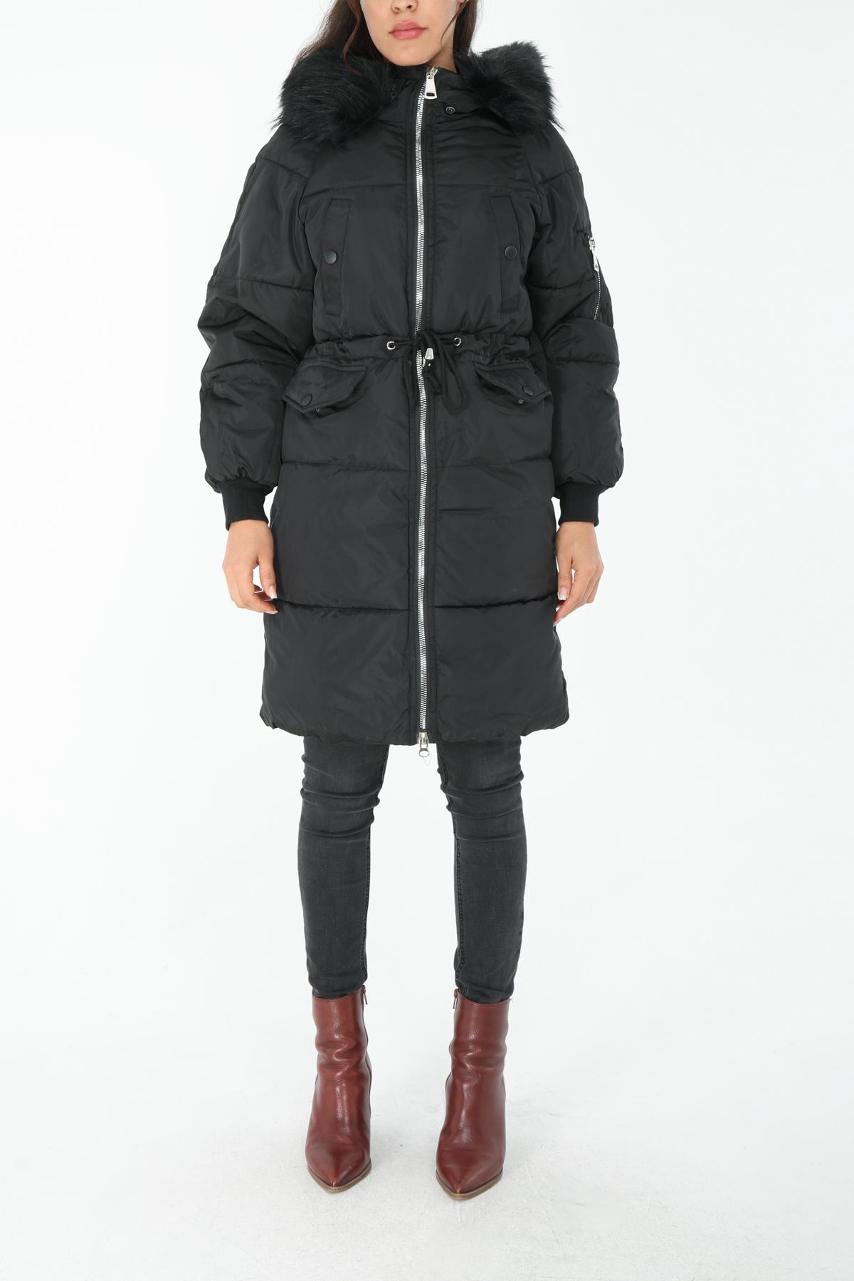 Doudounes Femme Noir MACMAX B005 #c Efashion Paris