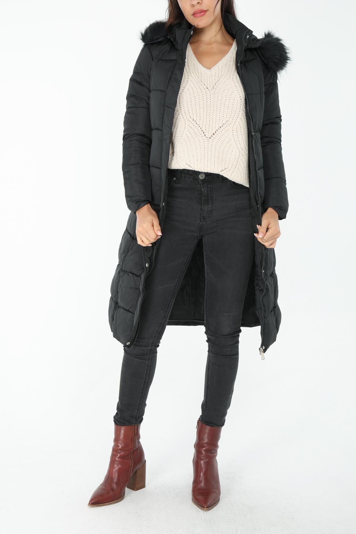 Doudounes Femme Noir MACMAX B007 #c Efashion Paris