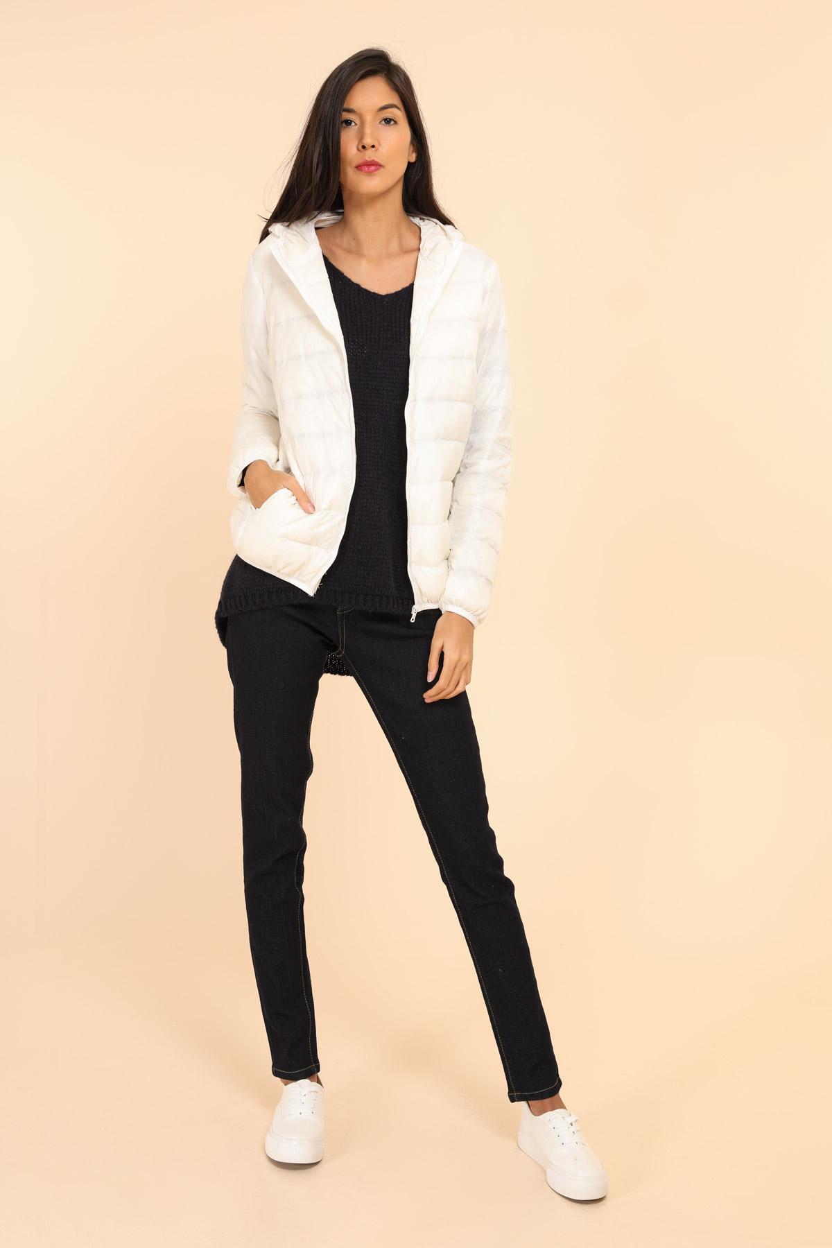 Doudounes Femme Blanc MACMAX B-115008 #c Efashion Paris