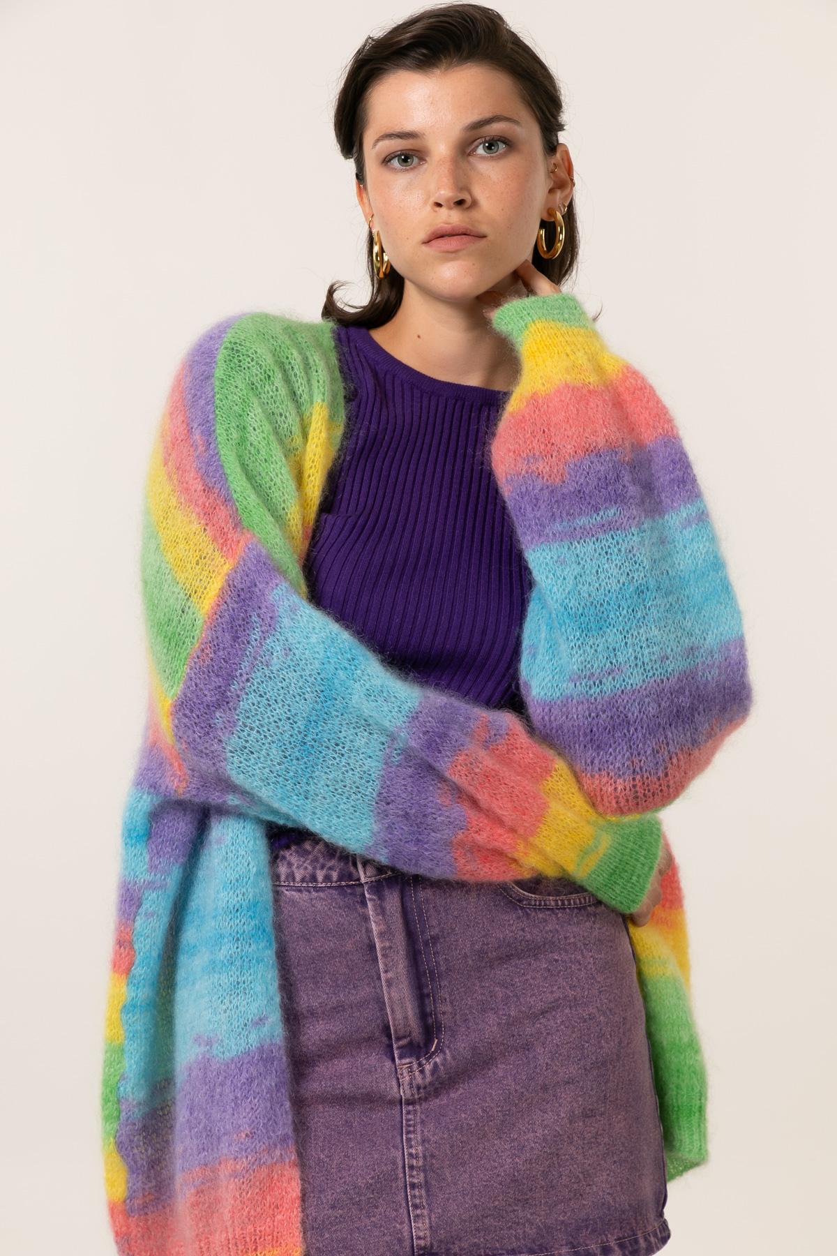 Sophie Paris | Cardigan Coloré en Tricot à Motifs main image 1