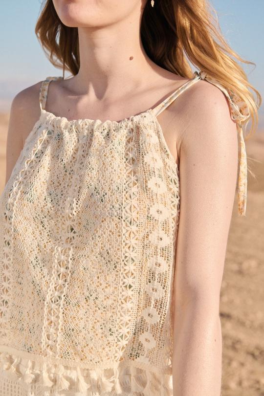 Tops Femme Jaune Misskoo 1817A Efashion Paris