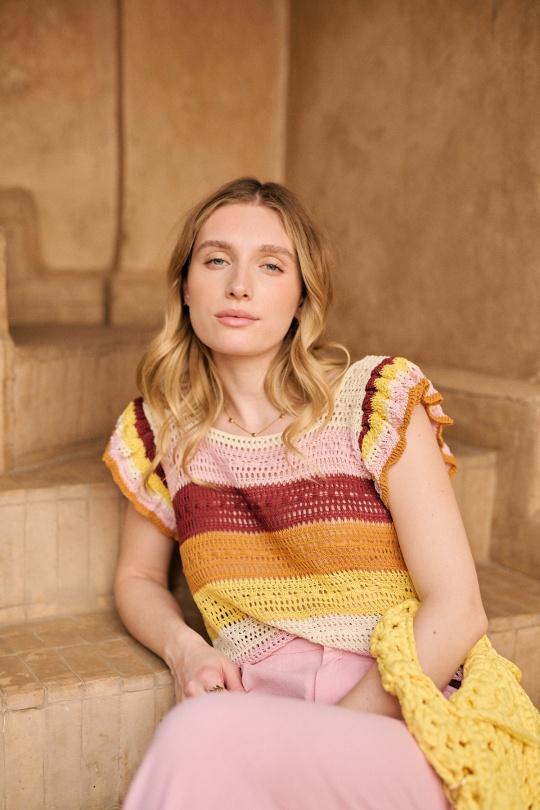 Tops Femme Orange Misskoo 366 Efashion Paris