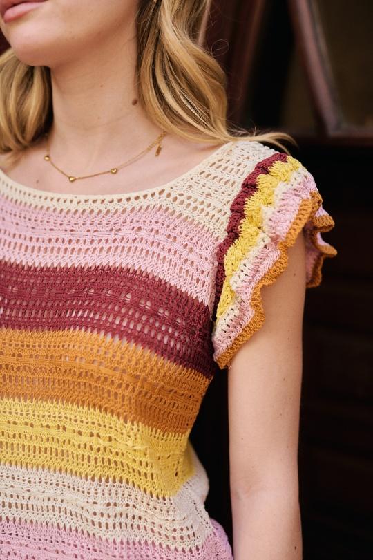 Tops Femme Orange Misskoo 366 Efashion Paris