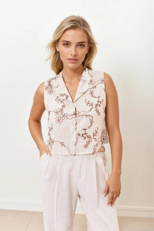 Cárdigans Mujer Beige Misskoo E7003 Efashion Paris