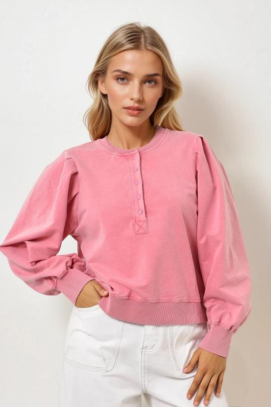 Felpa Donna Pink Misskoo FK112 Efashion Paris