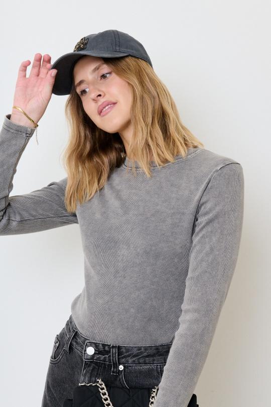 T-shirts Femme Gris Misskoo FK110 Efashion Paris