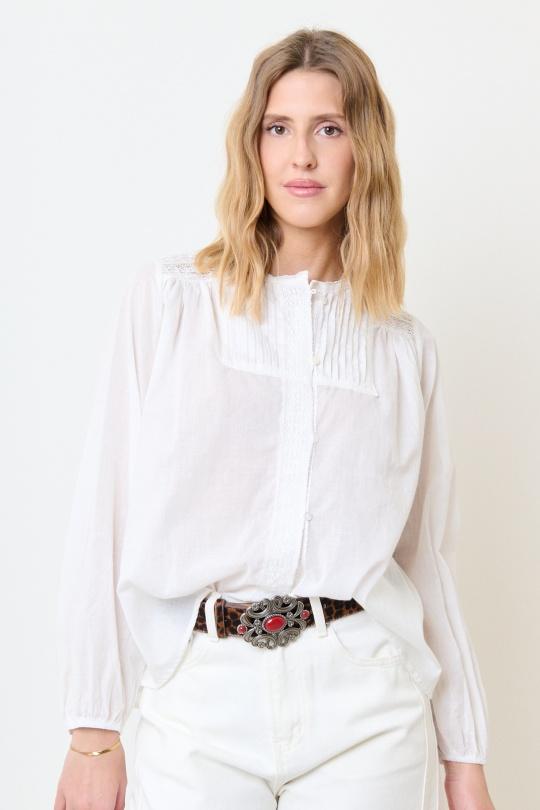 Chemises Femme Blanc Misskoo E7008 Efashion Paris