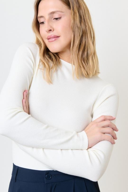 Jumpers Women White Misskoo N385 Efashion Paris