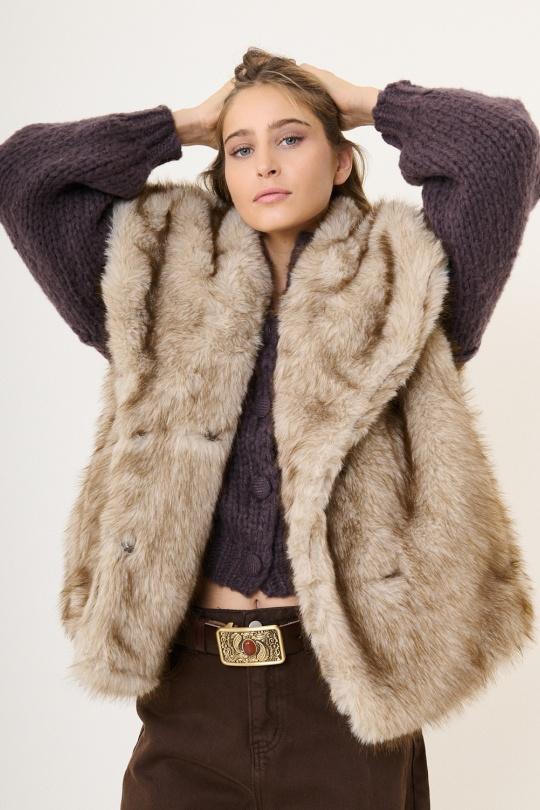 Coats Women Taupe Misskoo X2841 Efashion Paris