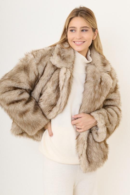 Coats Women Taupe Misskoo X2840 Efashion Paris