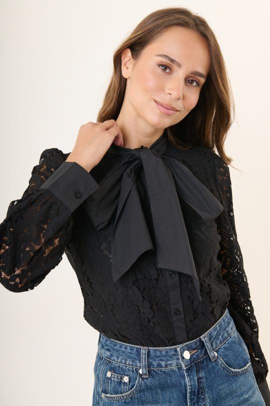 Shirts Women Black Misskoo FK119 Efashion Paris