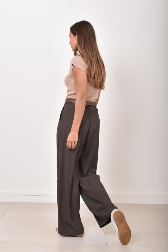 Trousers Women Brown Misskoo 23091 Efashion Paris