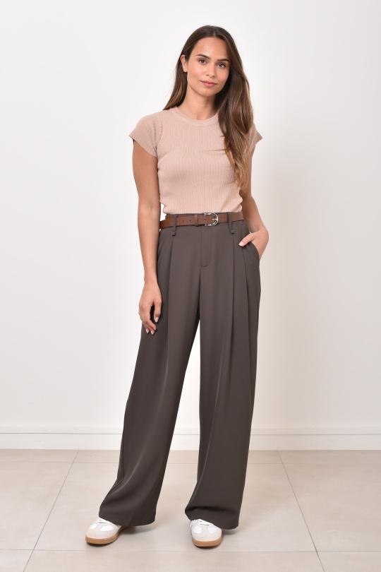 Trousers Women Brown Misskoo 23091 Efashion Paris