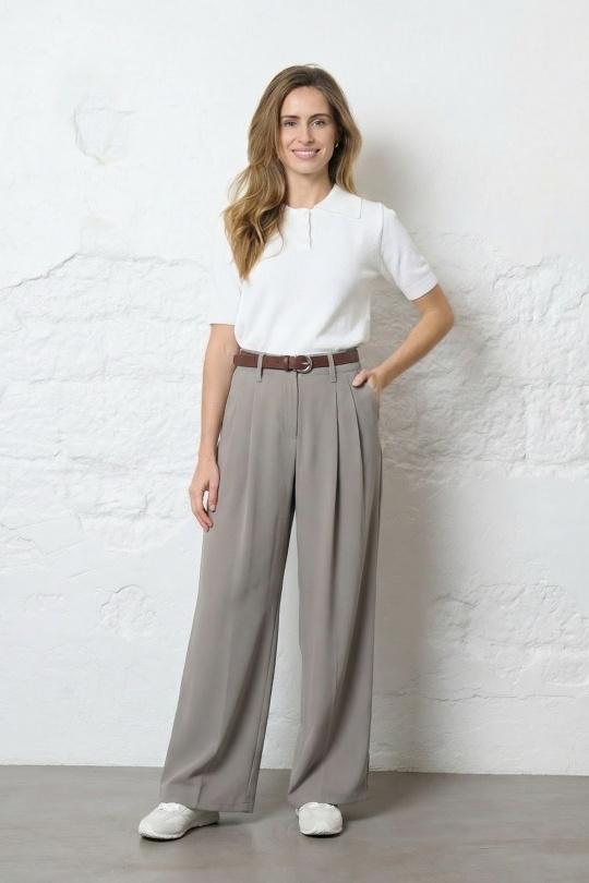 Trousers Women Brown Misskoo 23091 Efashion Paris