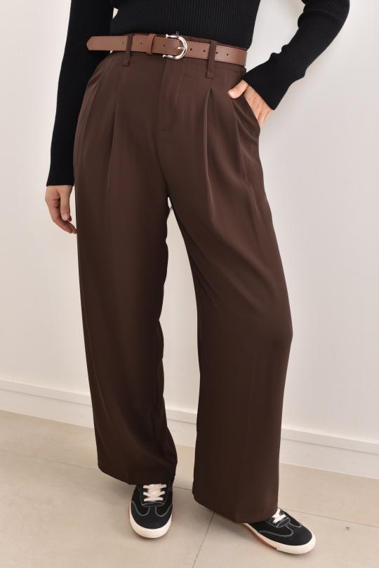 Trousers Women Brown Misskoo 23091 Efashion Paris