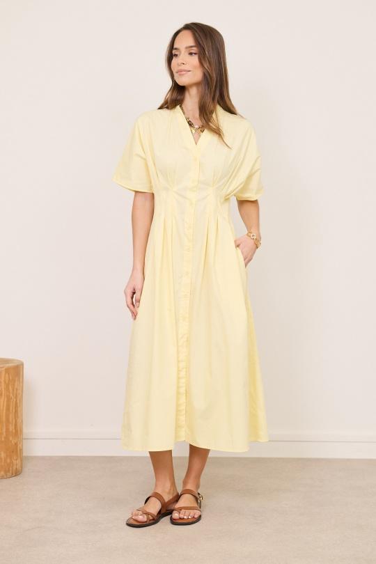 Maxi dresses Women Yellow Misskoo FGSW039 Efashion Paris