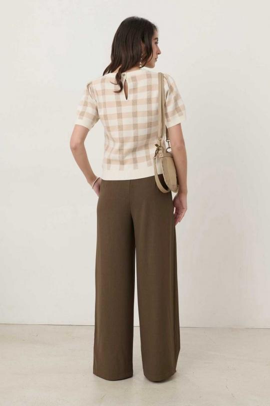 Tops Femme Beige Misskoo YZ-3350 Efashion Paris