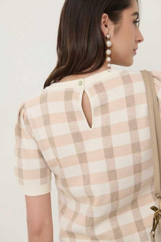 Tops Femme Beige Misskoo YZ-3350 Efashion Paris