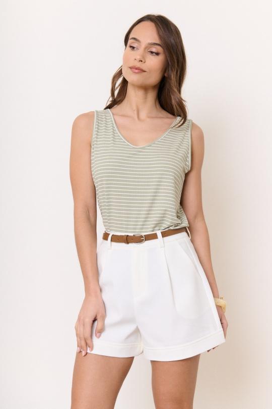 Débardeurs Femme Vert Misskoo 1500 Efashion Paris