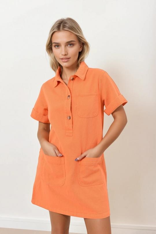 Vestidos cortos Mujer Brown Misskoo J0645 Efashion Paris