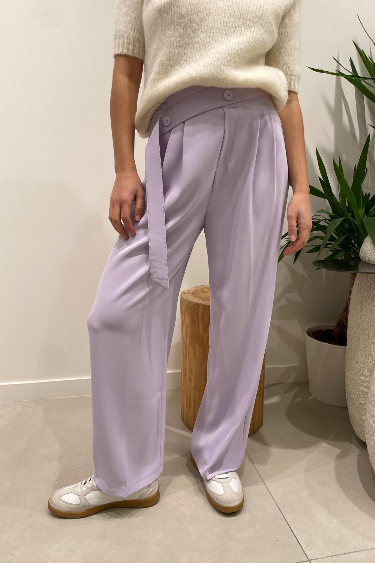 Pantaloni Donna Purple Misskoo 23031 #c Efashion Paris