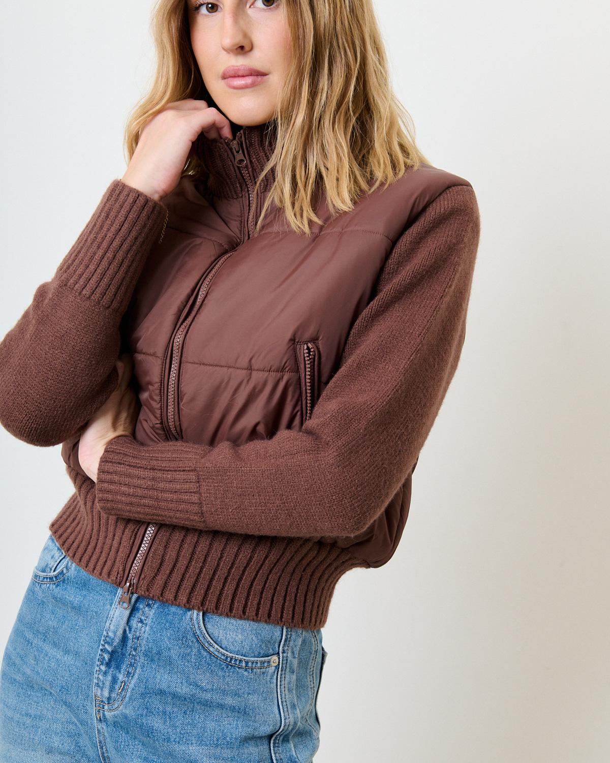 Doudounes Femme Marron Misskoo Q2515 #c Efashion Paris