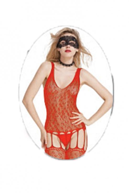 Bodystocking Mujer Red Belle com' elle D60736 Efashion Paris