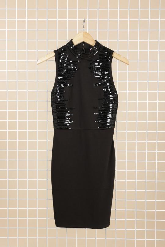 Short dresses Women Black AZAKA II AT3383 Efashion Paris