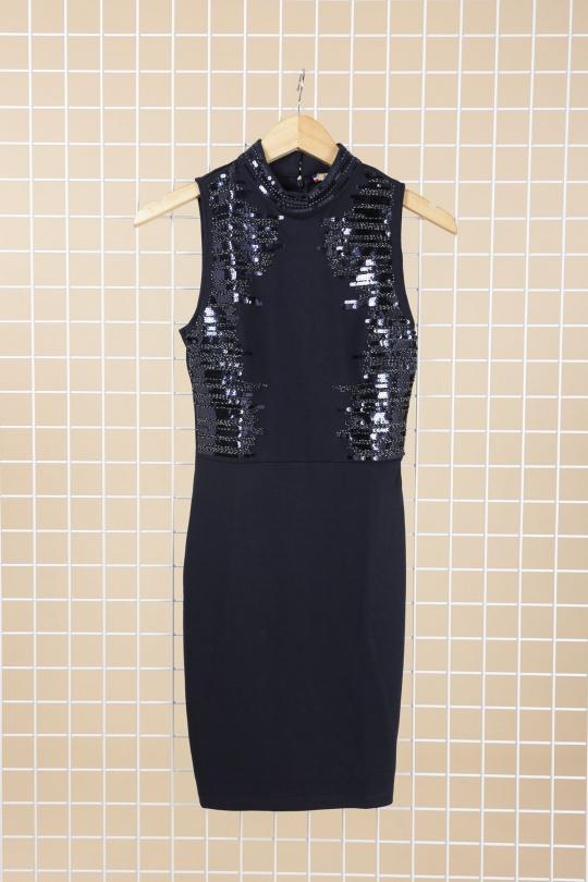 Short dresses Women Black AZAKA II AT3383 Efashion Paris