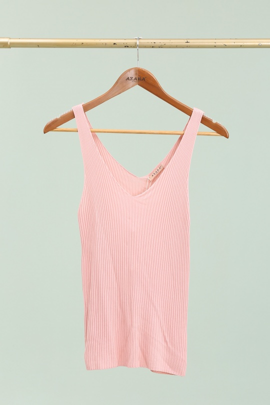 Camisetas sin mangas Mujer Pink AZAKA II AT5163 Efashion Paris