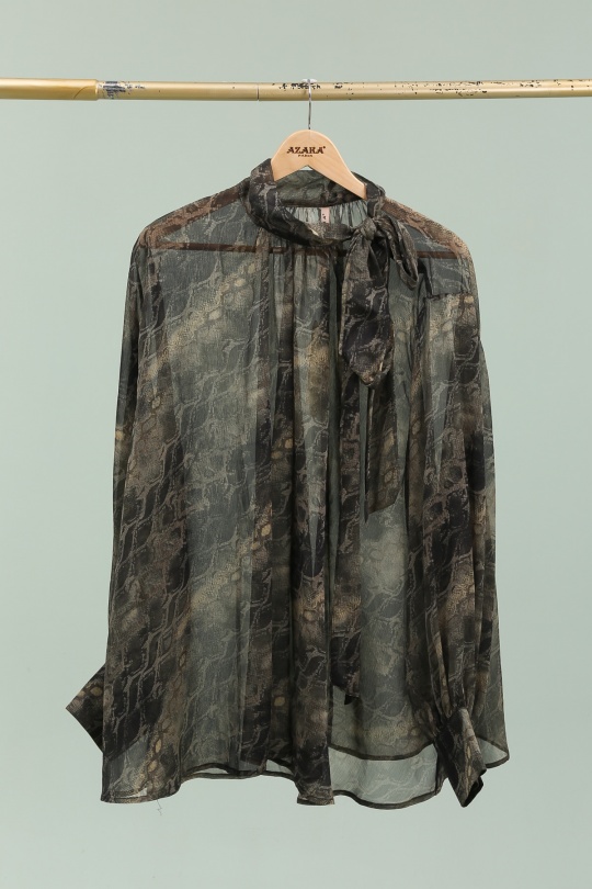 Blouses Women Green AZAKA II W40290 Efashion Paris