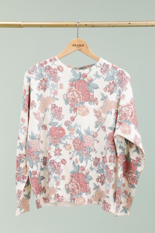 Pulls Femme Beige AZAKA II AT9302 Efashion Paris