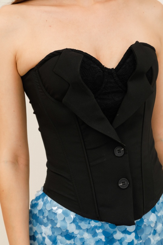 Tops Femme Noir AZAKA II W52158 Efashion Paris