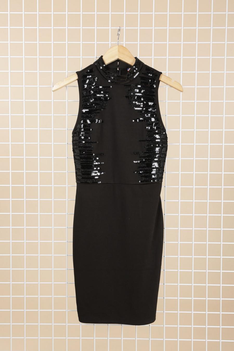 Short dresses Women Black AZAKA II AT3383 #c Efashion Paris