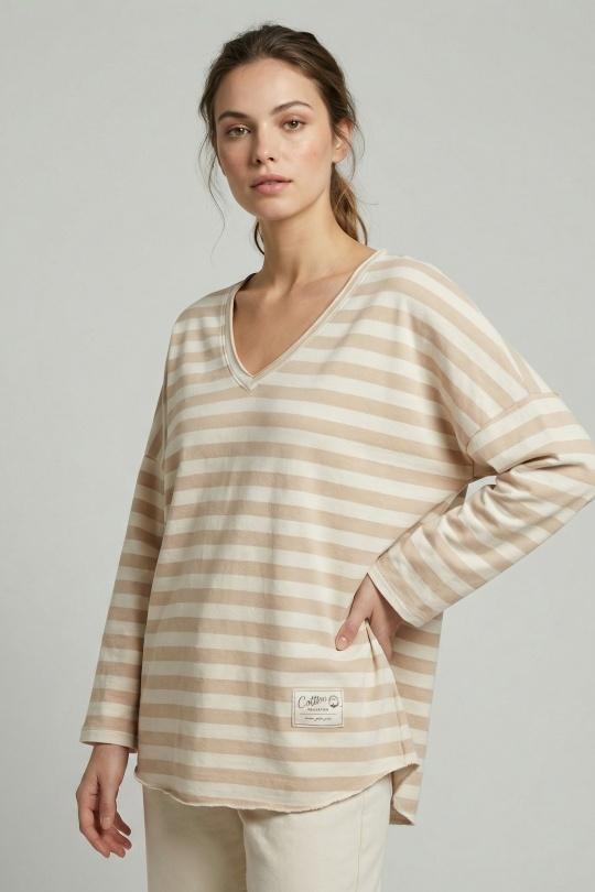 Sweats Femme Beige L'EMOTION 02903497 Efashion Paris