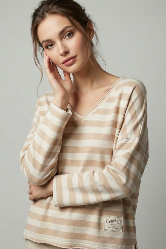 Sweats Femme Beige L'EMOTION 02903497 Efashion Paris